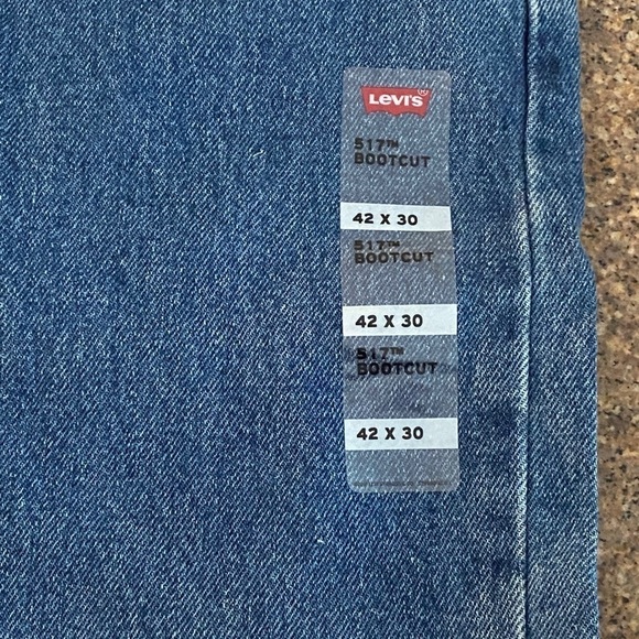 Levi’s men’s 517 Boot Cut Blue Denim Jeans 42 NWT - Picture 5 of 8
